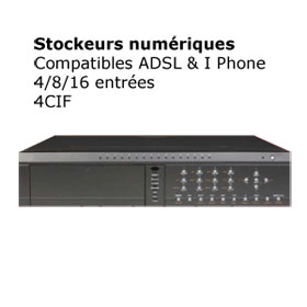 Visionaute Advance Enregistreur numerique 4CIF, 4 voies, 8 voies, 16 voies, ADSL