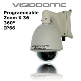 Visionaute Advance - Camera Dome de surveillance, Compatible tout Protocole, Fonction Jour/Nuit, 360° sans Butée