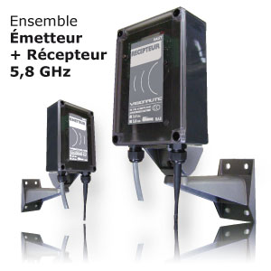 Emetteur - Recepteur Video 5 km max, 5,8GHz, autorisé en France