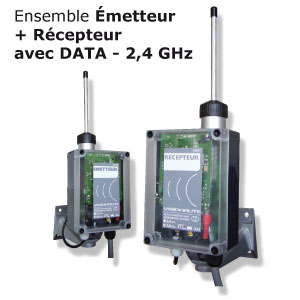 Emetteur - Recepteur Video + Data 5km max, 2,4GHz, autorisé en France