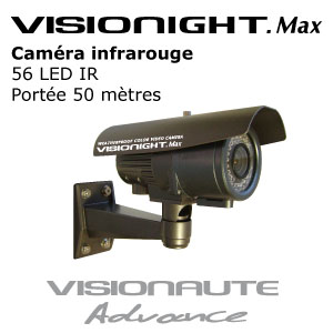 Caméra de videosurveillance Jour/Nuit 50m, Camera Infrarouge
